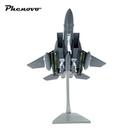 [Phenovo] 1:100 Scale F 15E Fighter Fighter Model Toy Aircraft Plane Model Airplane Metal Planes Fig