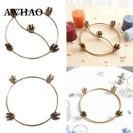 [AWHAO] Round Candle Holder for Lace Candles, Tea Lights And Advent Wreaths for Dining Room And Livi