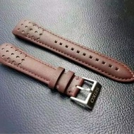 Seiko Sportura Watch Strap Shaded Snae75p1 Brown Leather Strap 21mm