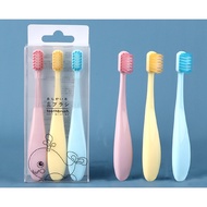 Kids Toothbrush Triple Pack 2-6 yrs old Macaron Colour Berus Gigi Kanak-Kanak