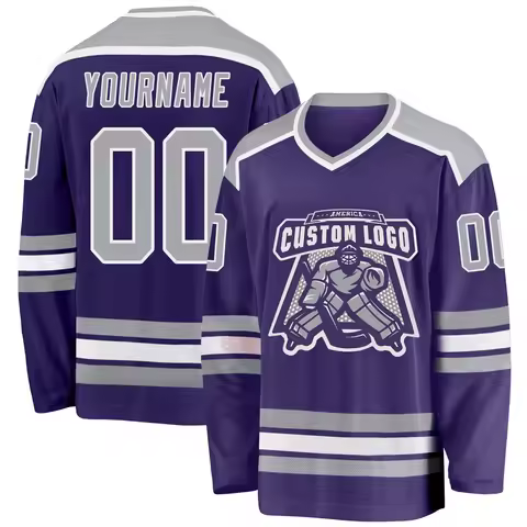 Custom Name & Logo Purple Yellow White 3D Print Fashion Men Hockey Jersey Summer Unisex Personali Sp