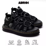ABRHM Men's docmart Casual Sandals Black 36-44 Men Sandal Sandal Lelaki