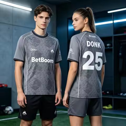 Team Spirit CS2 Esports Jersey Donk Magixx SH1RO TN1R ZONT1X Player Uniform Quick Dry Unisex Fan Sho