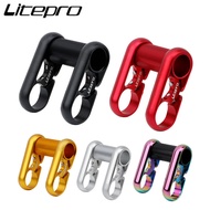 Litepro New Aluminum Alloy Double Stem 25.4MM Full Hollow Ultralight 412 SP8 Modified Bike Parts For