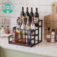 Coffee Syrup Rack 3-Storey Storage Rack Wine Rack Wine Rack Kitchen Seasoning