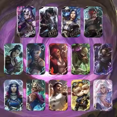 Arcane Badge Blind Box Set Jinx Vi Caitlyn Ekko Jayce Viktor Warwic Heimerdinger Singed Genuine Orig