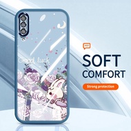 YBD Clear Phone Case For Samsung Galaxy A50 A50S A30S A307 A03S A02S M02S A025 A307 Purple Toned Flo