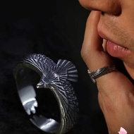 S925 Sterling Silver Eagle Wing Ring Adjustable Flying Eagle Ring/ Flying Silver Eagle/ Ring Silver 