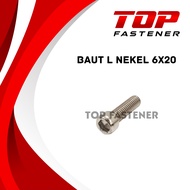 BOLT L M6 6X20 NEKEL KEY L5 Screw Bolt and Nut