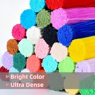 100Pcs DIY Multicolour Fuzzy Wire Twisted Stick Craft Flower Kids Chenille Twist Wire for DIY Flower