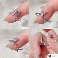 Yuan Cool Style Ring Girlfriend Gift 26 English Letter Female Student Korean Version Trendy Couple S