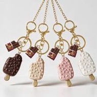 Chocolate Crispy Ice Cream Keychain, Realistic Food Design, Multiple Colors Available, Portable And 
