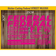 FEDERAL Street Cat MG33SX Bike Cutting Sticker Streetcat MG 33 SX Bike Sticker