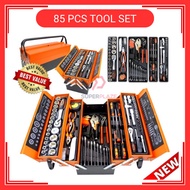 B085 - 85pcs Hand Carry Combination Tool Set Heavy Duty Tools Box