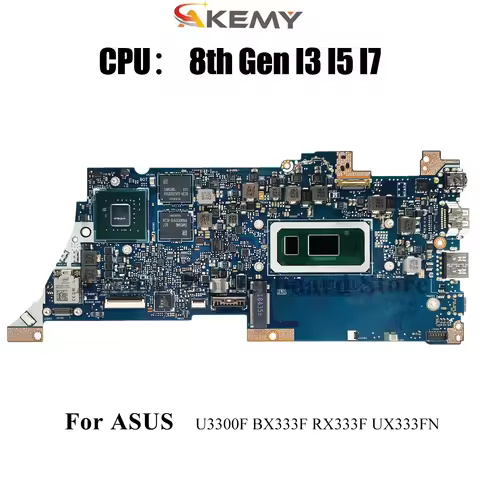 UX333FN Laptop Motherboard For ASUS ZenBook U3300F BX333F RX333F UX333F UX333FN Mainboard With I3 I5