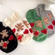 Little Bear Socks Children's Short Socks Shallow Mouth Spring/Summer Thin Style Can Be Used20240419