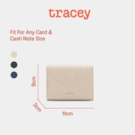 Tracey Denim Textured Bifold Vegan Leather Short Wallet