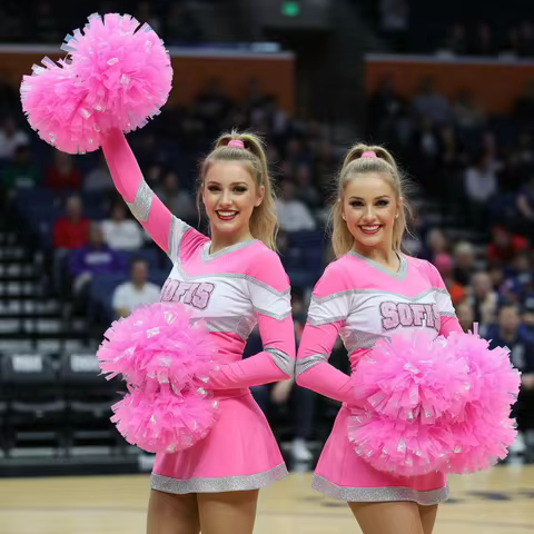 High Quality 25cm Game Pompoms 9 Colors Cheap Practical Pompoms Sports Match Supplies Sports Cheerle