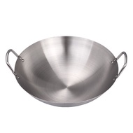Full Stainless Steel Frying Pan 304 Stainless Steel Frying Pan with Stainless Steel Handle