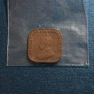 Replica 1916 1/4 cent malaya copper coin