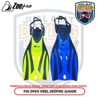 Fin Zeepro Open Heel Junior Fins Frog Feet Kids Snorkeling Swimming Duck Shoes Swimming Diving Kids