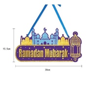 EID Mubarak Selamat Hari Raya Deco Hiasan Dinding Ramadan Banner Flag Office Home Deco  Raya Sekolah