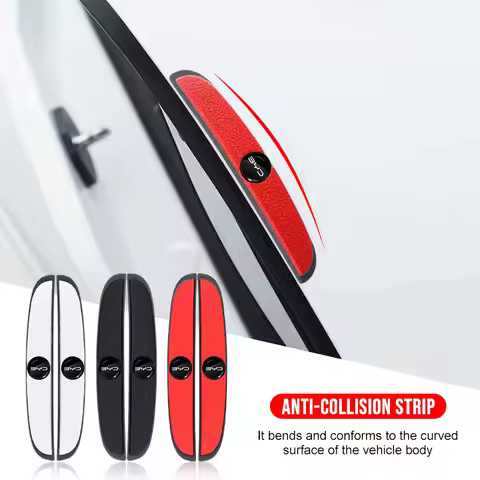 Car Door Anti-Collision Strip Rearview Mirror Protection Emblem Sticker For BYD Qing Song Tang Yuan 