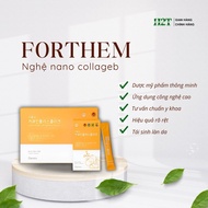 [Box Of 60 Packs] NANO CURCUMIN PLUS COLLAGEN FORTHEM Turmeric - Good For Stomach-Beautiful Skin - Stretch Skin - Anti-Aging Cosmetics