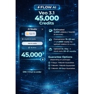 (PRIVATE) Gemini AI Ultra FLOW AI Veo 3.1 | 45,000 Credit | Generate 4,500 Video | Permanent Guarant