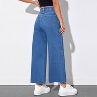 Clashe Jeans Women Straight High Waist Loose Wide Leg Pants