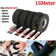 15m Heat-resistant Adhesive Cloth Automotive Wiring Harness Wire Tape Car Heat Sound Isolation Sound