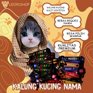 kalung kucing custom, kalung kucing nama