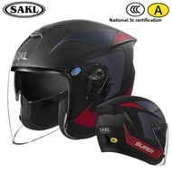 SAKL | Seasonal Universal 3C Certified Motorcycle Helmet 3/4 Half Helmet