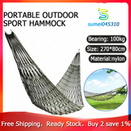 【Low price hot sale】【In stock】Portable Outdoor Sport Hammock, Outdoor Camping Hammock Mesh Net for Garden Beach Yard Travel Garden Swing Hanging Bed，buaian gantung dewasa，