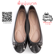 รองเท้าผู้หญิง รองเท้าหุ้มส้นส้นแบน รองเท้าบัลเลต์ รองเท้าคัชชู Ballet shoes, Flat shoes, สำหรับผู้หญิง สีดำ 431 FIOZZI COMFORT LADY