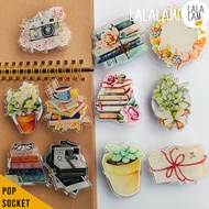 Acrylic POP SOCKET Cute Daisy Mobile Phone Popper Daisy GRIPTOK Pop Socket Phone Grip