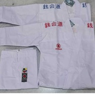MERAH Karate shirt Senkaido Master-Gi Kata combo / combo (2 shirts 1 pants) Red and Blue Embroidery