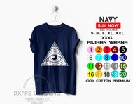 BAJU KAOS DISTRO ILLUMINATI FREEMASON NEW WORLD ORDER