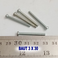 Bolt - Bolt M3 Diameter 3mm Length 30mm