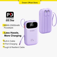 DOSEN Original Powerbank 42000mAh fast charging  Y342 PD22.5W Portable 25000mAh Comes with three wir