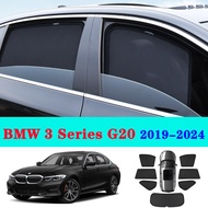 Car Side Window Sunshade for BMW 3 Series G20 320i/325i/330i 2019-2026 Front Rear Sun Shades Visor S