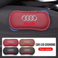 Car Elbow Rest Pad PU Leather Car Knee Cushion Auto Center Console Leg Pads For Audi Sline A1 A3 A4 