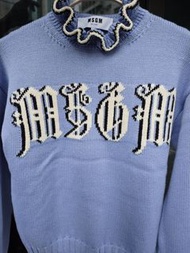 MSGM女款冷衫字母毛衣XS碼