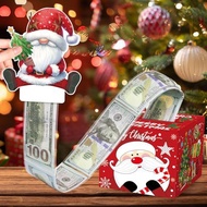 Christmas Money Box Cash Draw Surprise Gift Box-Fun Party Games for Children and Adult Family
