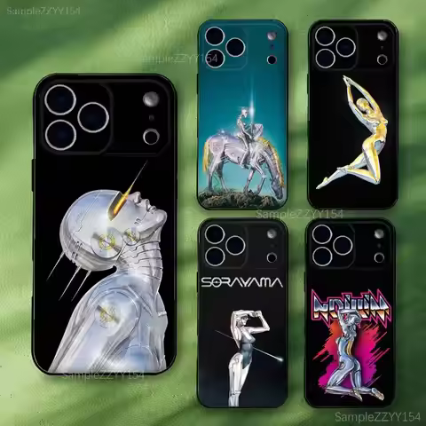 Hajime Sorayama Art Phone Case For iPhone 17,16,15,14,13,12,Pro,Max,Plus,E,SE4,Air,Mini Black Soft F