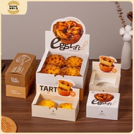 50Pcs 1Pcs 2Pcs 4Pcs/Pack Sunflower Egg Tart Packaging Box Croissant Flower Tart Box Paper Cupcake P