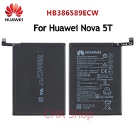 แบตเตอรี่ Huawei Nova 5T / Nova5t (HB386589ECW) 3750mAh แบต Huawei Nova 5T แบตเตอรี่ แท้ battery HB3