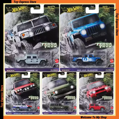 Hot Wheels Premium 2024 Car Culture Terra Trek 1/64 Car Model Hotwheels Toyota Hummer Jeep Datsun Pa