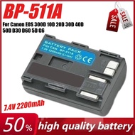 7.4V 2200mAh BP-511A BP-511 Camera Battery for Canon EOS 300D 10D 20D 30D 40D 50D D30 D60 5D G6 OS 3