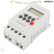 NAILSDECOR Digital Timer, 12V 220V Timer Switch, Portable 110V Display Relay 25A Electrical Device T